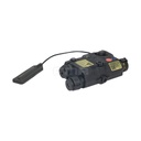 AN/PEQ-15 LED+LASER ROJO +IR NEGRO FMA