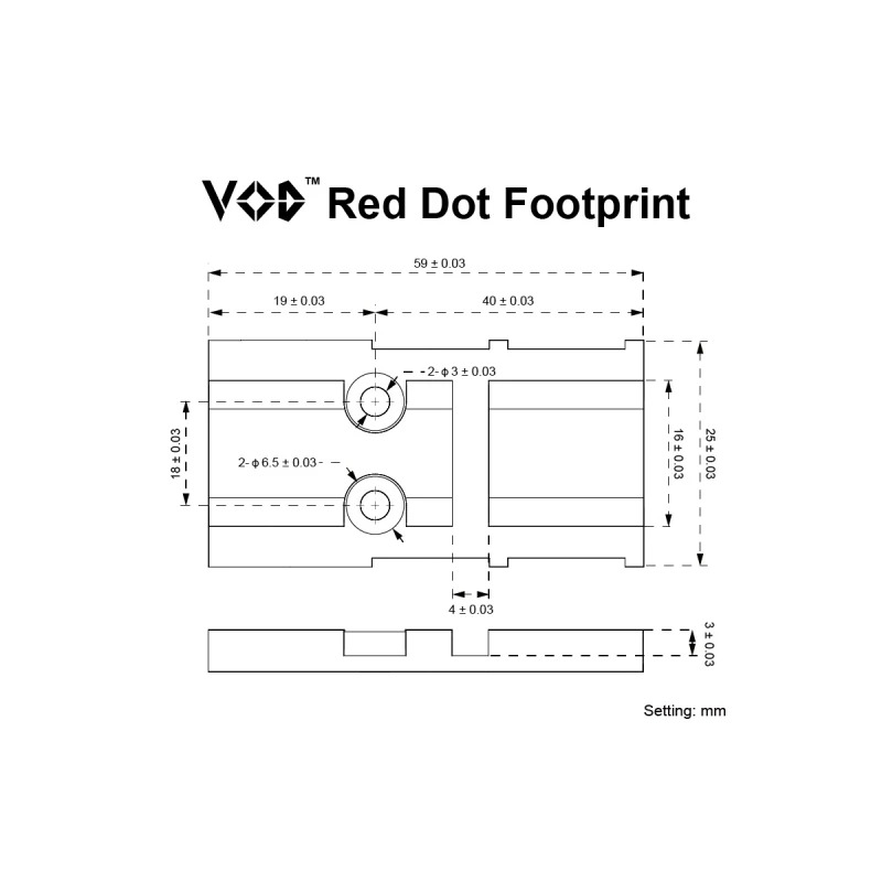 Red dot Vector Optics FRENZY Plus 1x18x22 Enclosed - Negro
