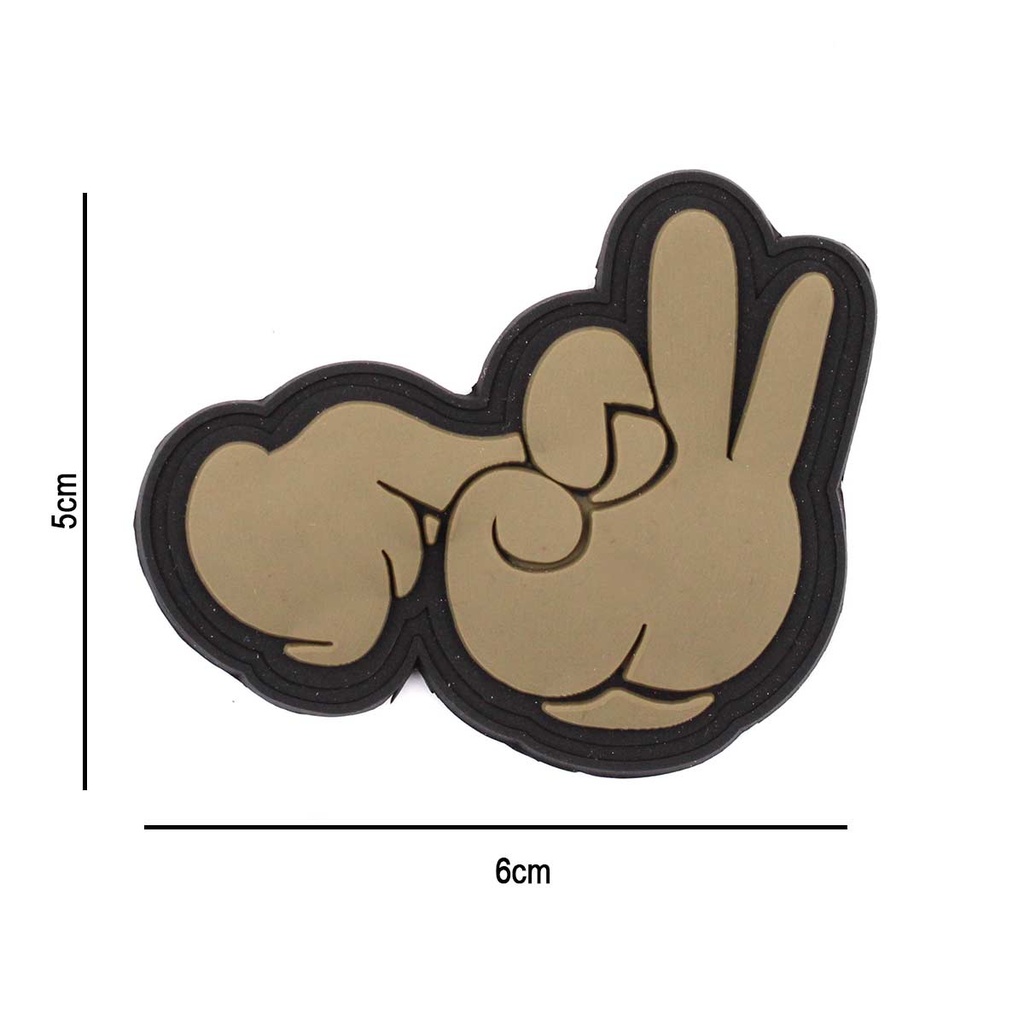 PARCHE IMMORTAL PVC 3D DEDOS JODIENDO TAN