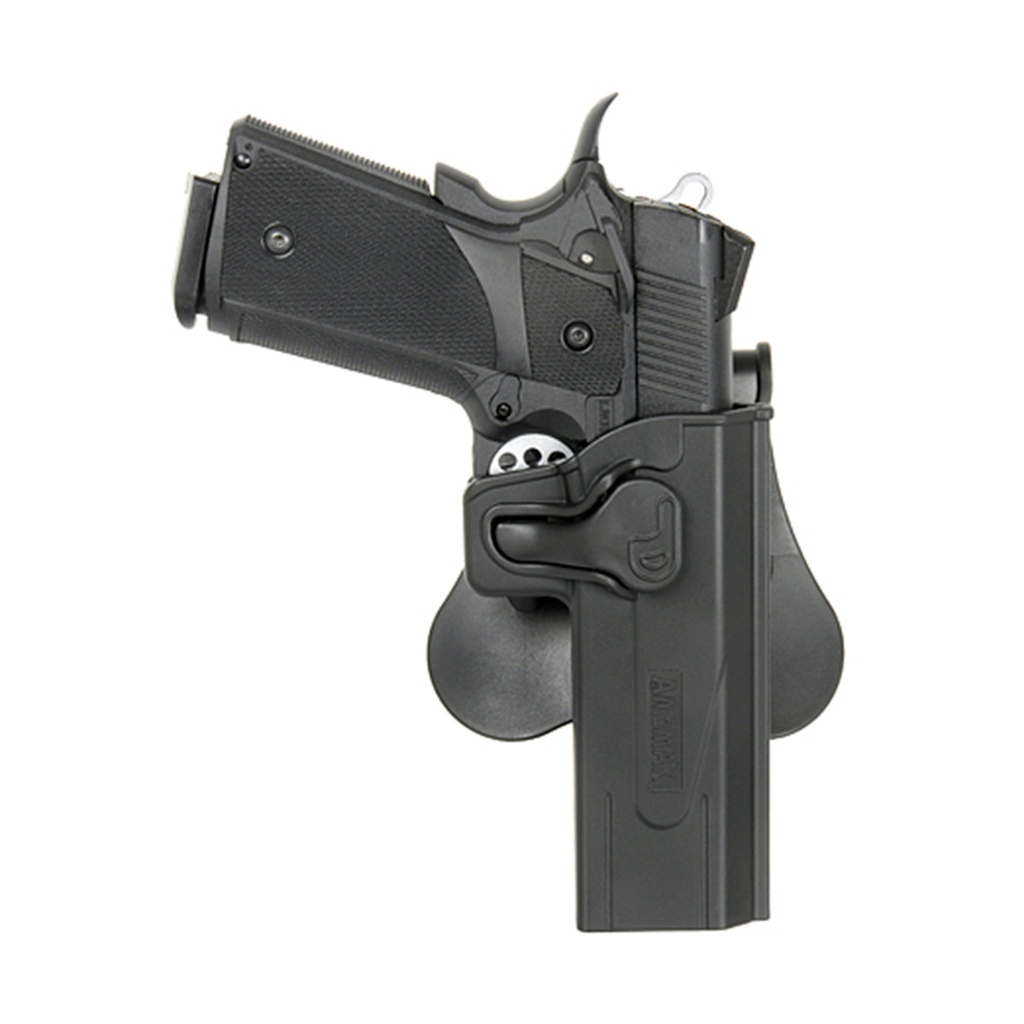 PISTOLERA FUNDA PISTOLA RIGIDA AMOMAX HI-CAPA NEGRA