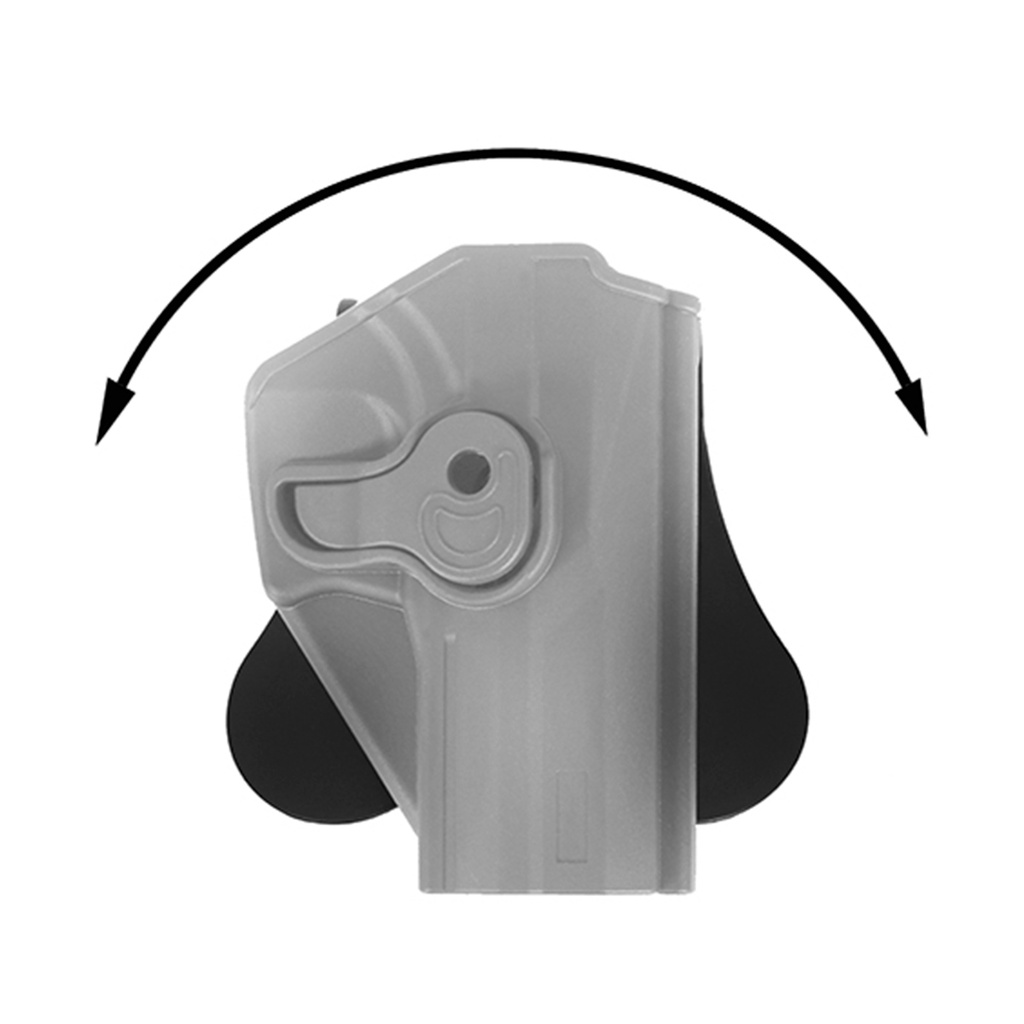 PISTOLERA FUNDA PISTOLA RIGIDA AMOMAX HI-CAPA NEGRA