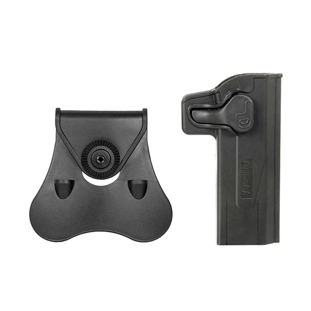 PISTOLERA FUNDA PISTOLA RIGIDA AMOMAX HI-CAPA NEGRA