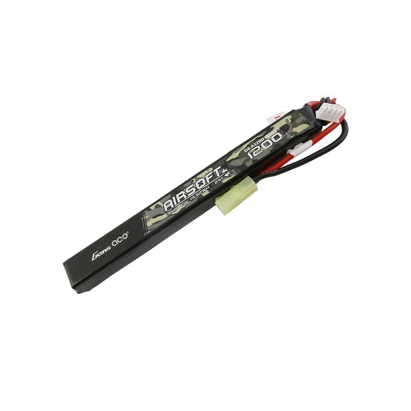 Bateria Lipo Gens Ace 11,1V 1200mah 25C slim para AK Tamiya