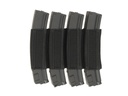 Pouch insert elastico cuadruple para cargadores MP5/SMG - Negro