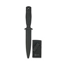 Cuchillo Goma K25 31994 con funda - Negro