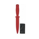 Cuchillo Goma K25 31994-RO con funda - Rojo