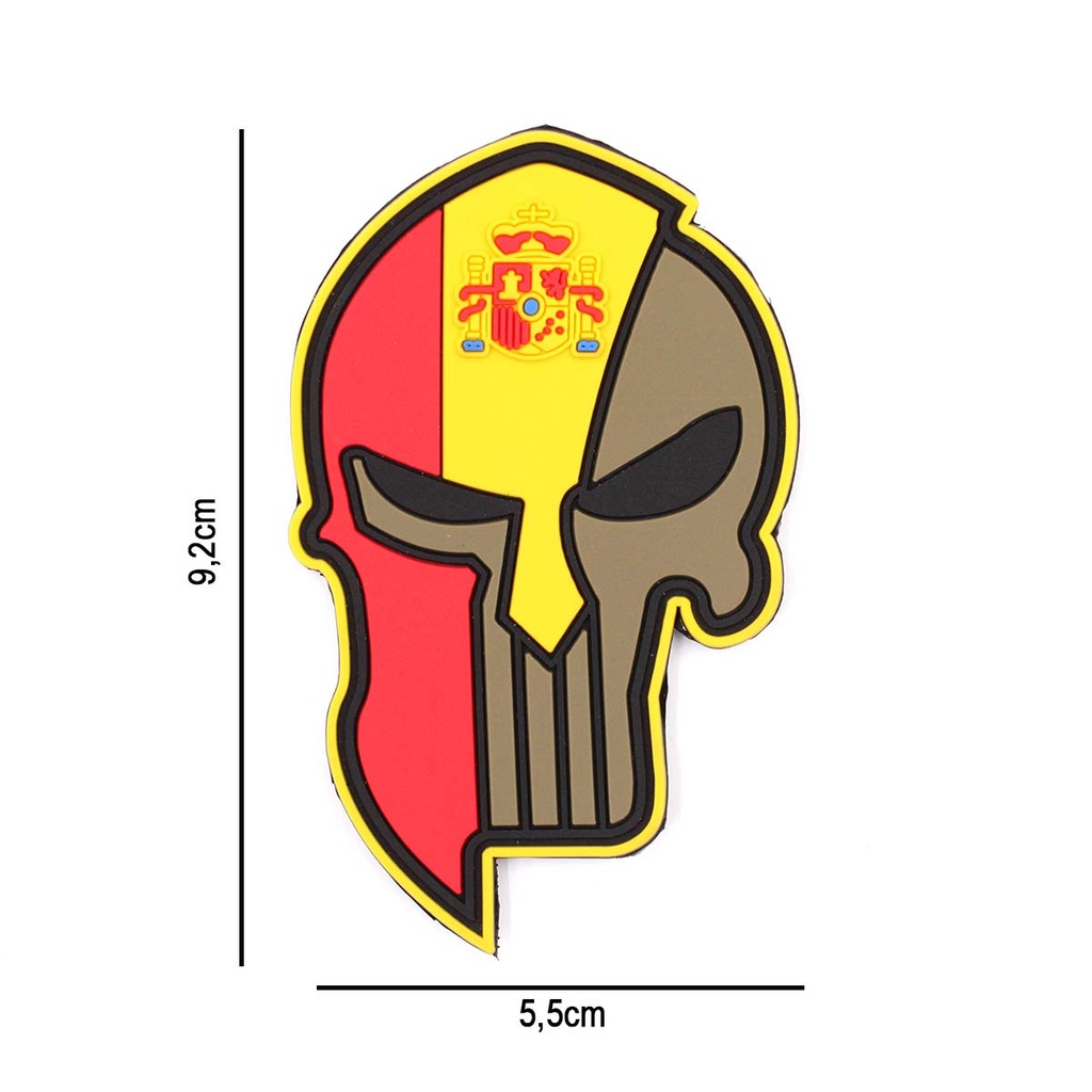 PARCHE IMMORTAL PVC 3D PUNISHER CASCO ESPARTANO ESPAÑA