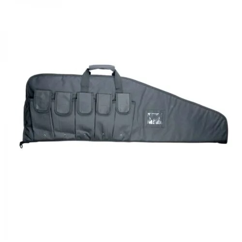 FUNDA FUSIL ASG CON BOLSILLOS 105 X 32 NEGRA