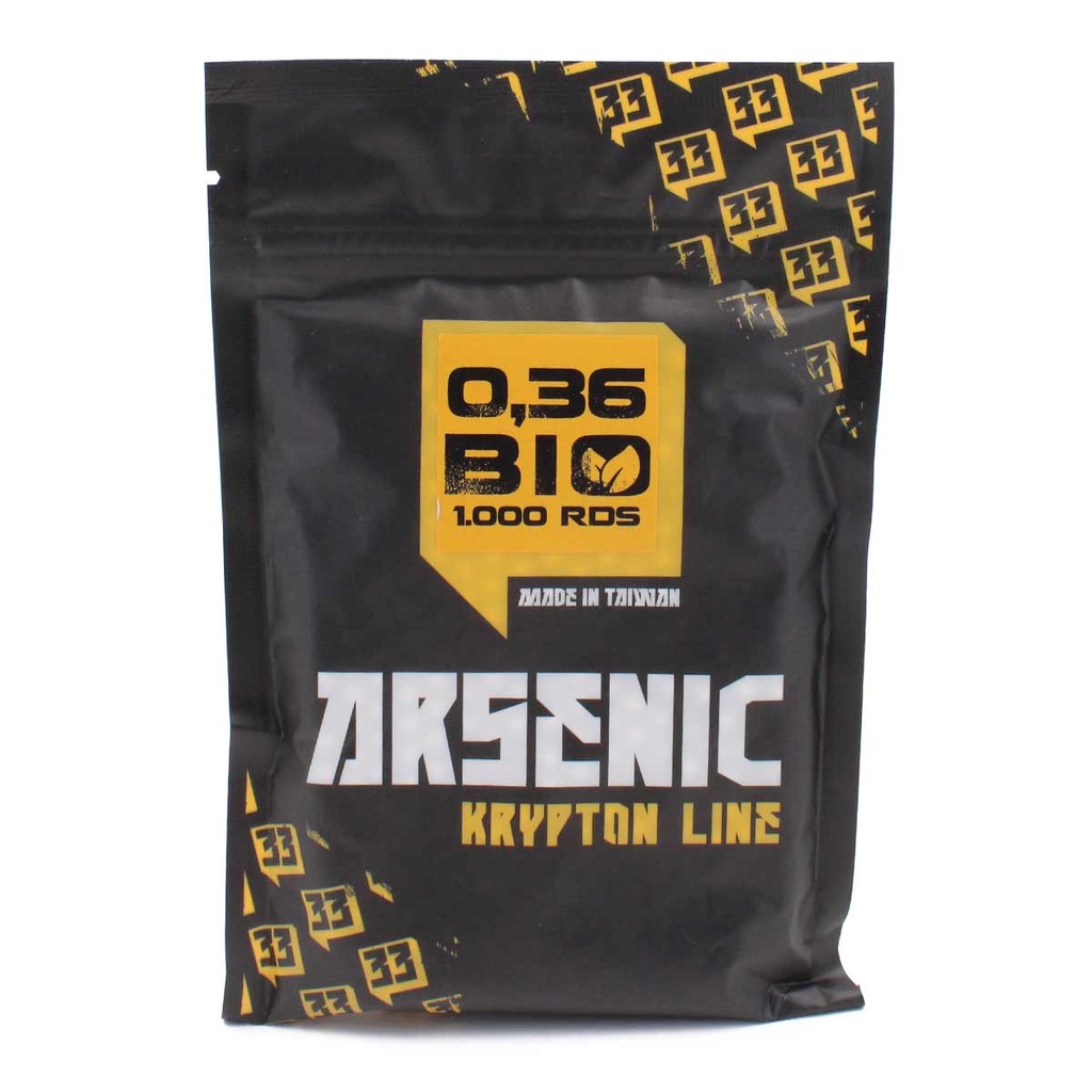 BOLAS BBS ARSENIC KRYPTON BIO 0.36G 1000RDS BLANCA