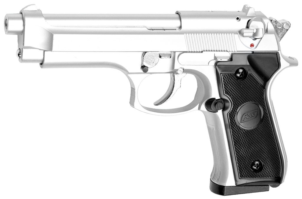 Pistola NBB ASG M92 Cromado – Gas