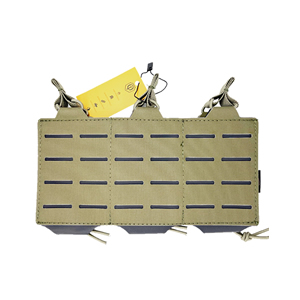 [CZ10137] Pouch triple M4 corte laser Conquer - Ranger Green