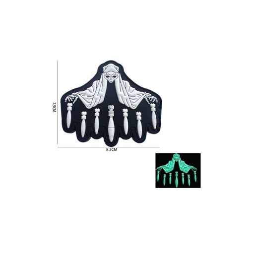 [10618] Parche FANTASMA F131 Negro y fluorescente