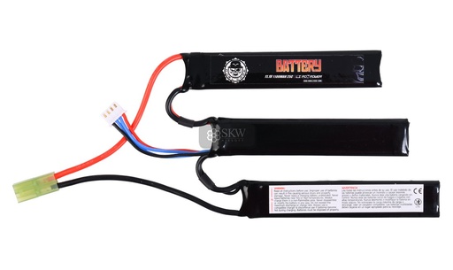 [AC13217] BATERIA LIPO 11.1V 1100MAH 25C (3PC) DUEL CODE
